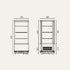 Exquisite Four Sided Glass Counter Top Display Fridge with LED - CTD78LED